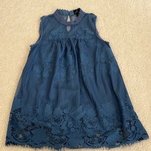 Beautiful Blue Sleeveless Crochet Top